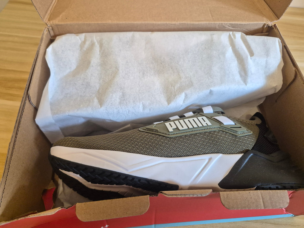 PUMA RETALIATE OLIVE GREEN TRAINERS UK 5 EU 38 BRAND NEW BOXED RRP £70