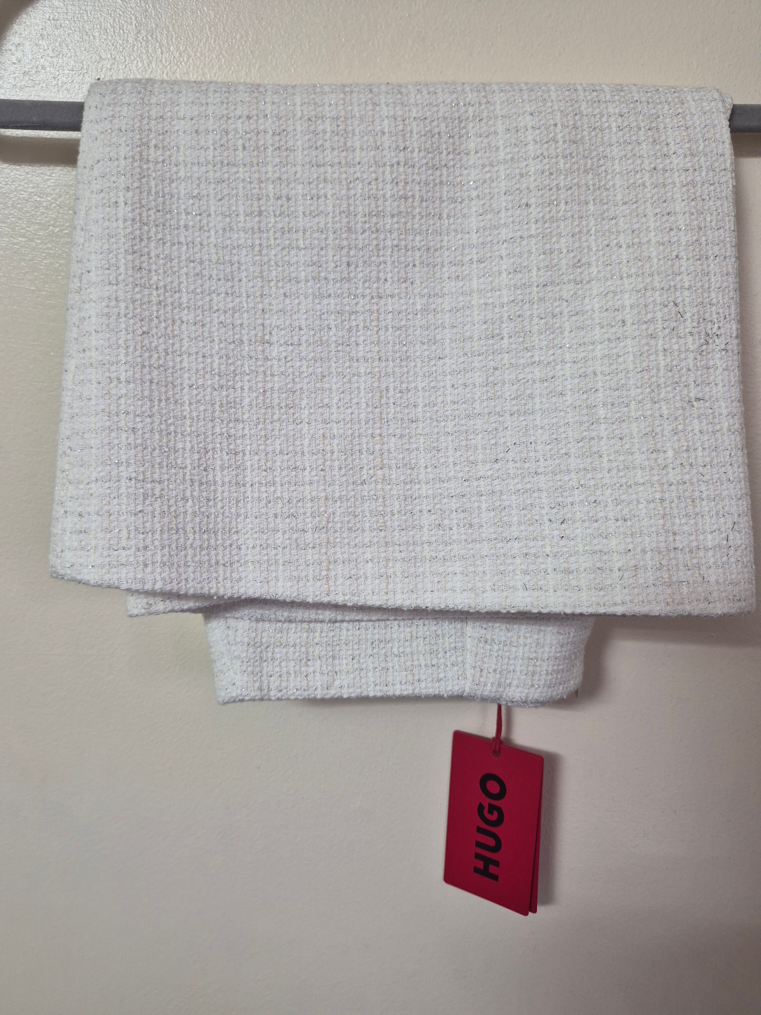 HUGO WOMEN'S OFF WHITE BOUCLÉ MINI SKIRT UK 10 EU 40 BRAND NEW WITH TAGS AUTHENTIC RRP £199
