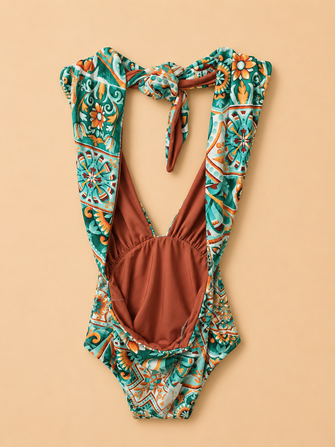 BRANCACCI WOMEN'S LUXURY ONE PIECE SWIMSUIT UK 12 MULTI PRINT MADE IN ITALY NEW NO TAGS RRP €139