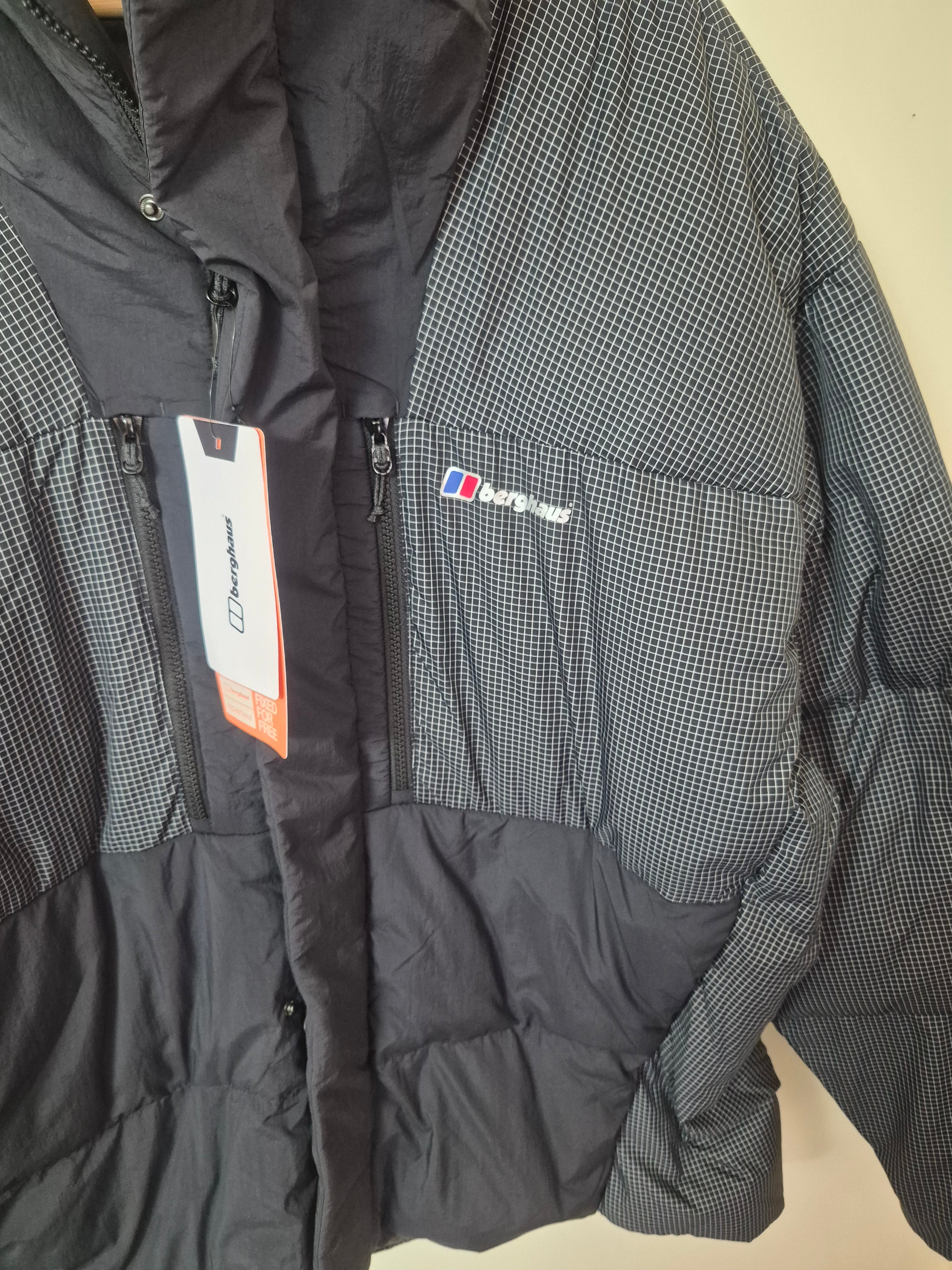 BERGHAUS MEN'S INSULATED PUFFER JACKET BLACK 3XL BRAND NEW WITH TAGS RRP £220