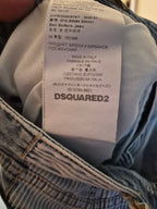 DSQUARED2 PATCHWORK BELL BOTTOM JEANS WOMEN'S IT 36 UK 4 BLUE BNWT RRP £690