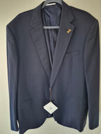 PAL ZILERI NAVY WOOL FULL SUIT MEN'S IT 64 UK 54R NEW WITH TAGS £1300RRP