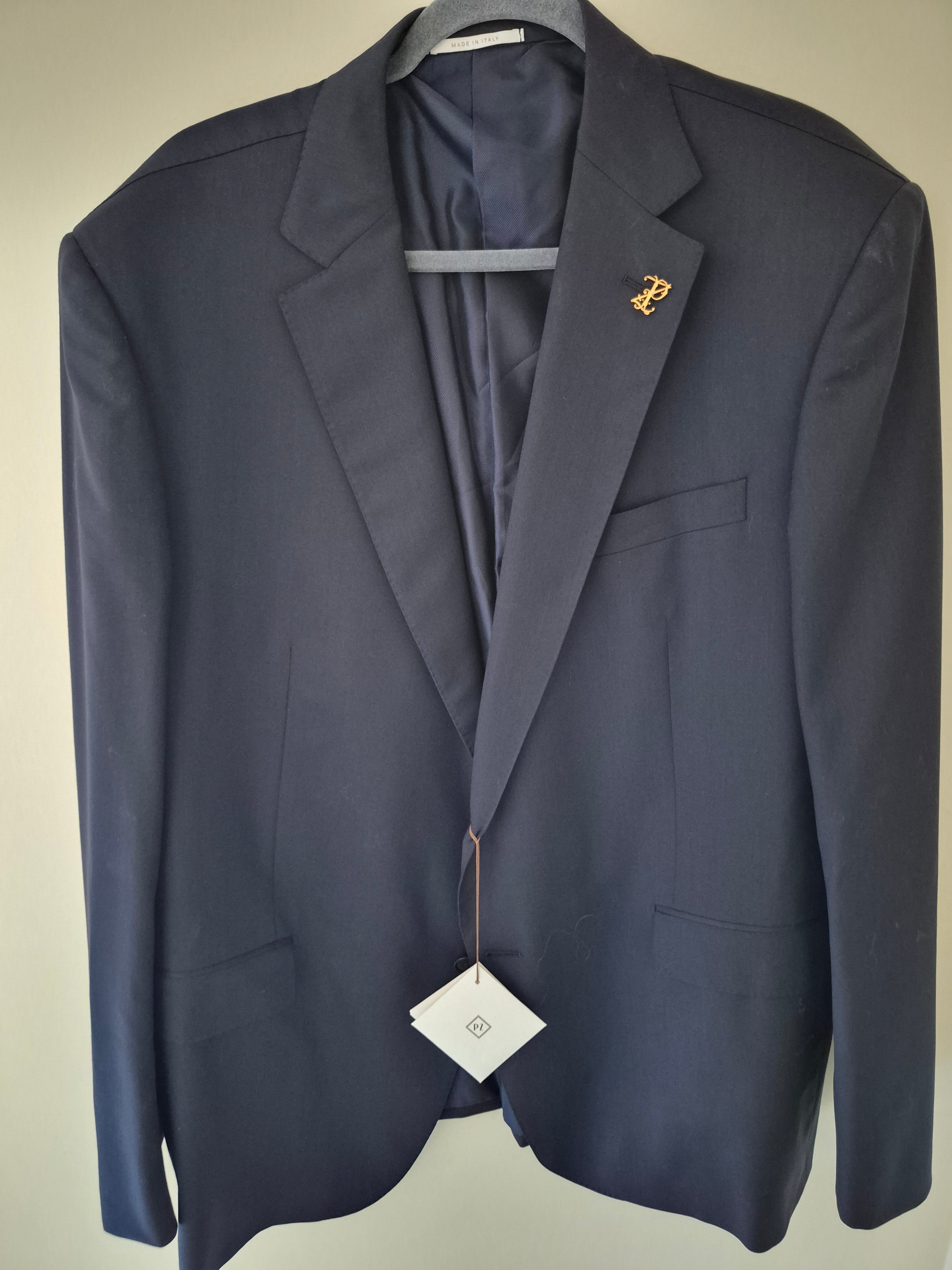 PAL ZILERI NAVY WOOL FULL SUIT MEN'S IT 64 UK 54R NEW WITH TAGS £1300RRP