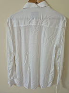 NEW GAËLLE PARIS WOMEN’S UK12 SAFARI SHIRT WHITE MEDIUM RRP£130