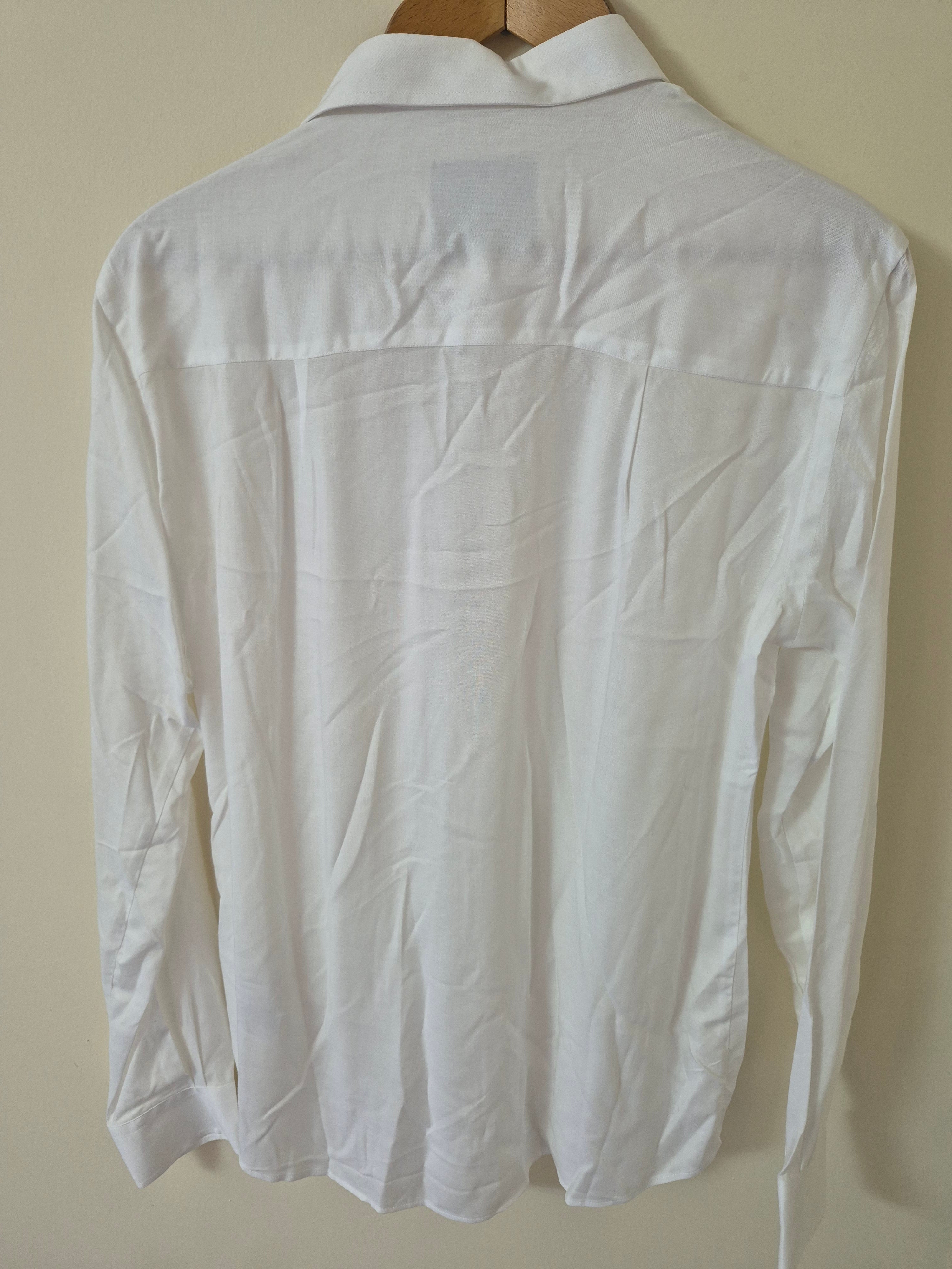 NEW GAËLLE PARIS WOMEN’S UK12 SAFARI SHIRT WHITE MEDIUM RRP£130