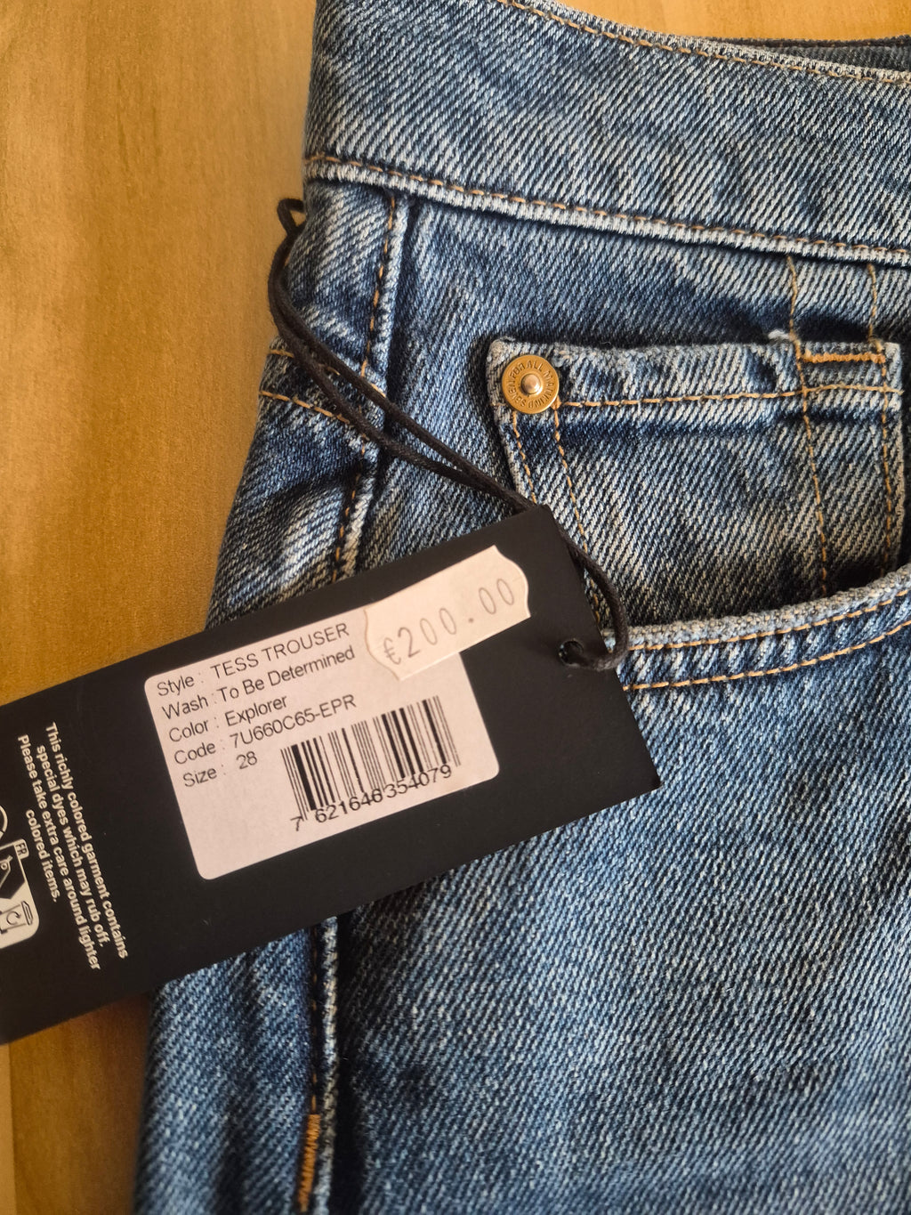 7 FOR ALL MANKIND TESS TROUSER WOMEN'S WIDE LEG JEANS W28 BLUE BNWT RRP €200