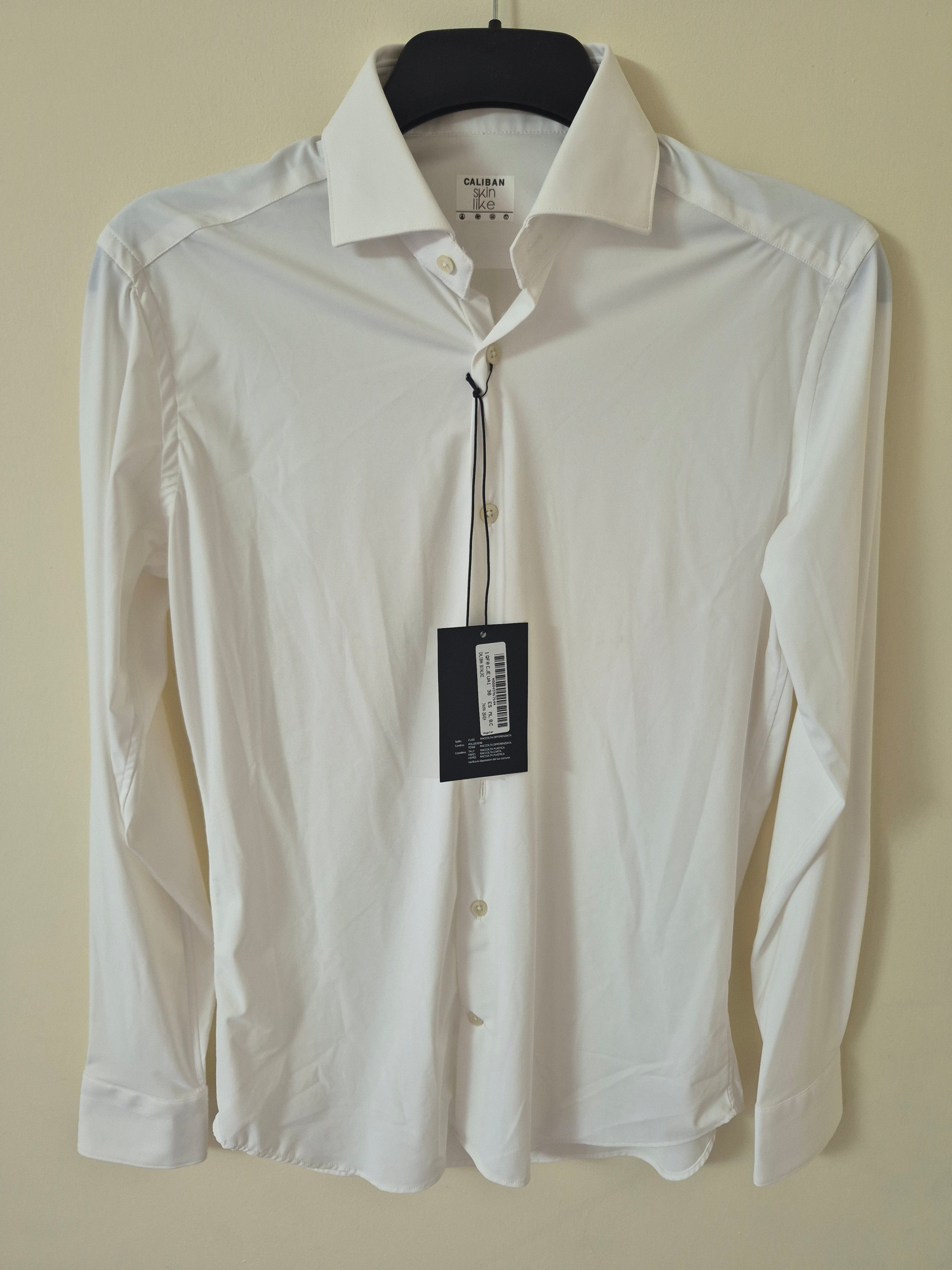 NEW CALIBAN SKINLIKE WOMEN’S STRETCH REGULAR FIT SHIRT WHITE SIZE 38 UK10