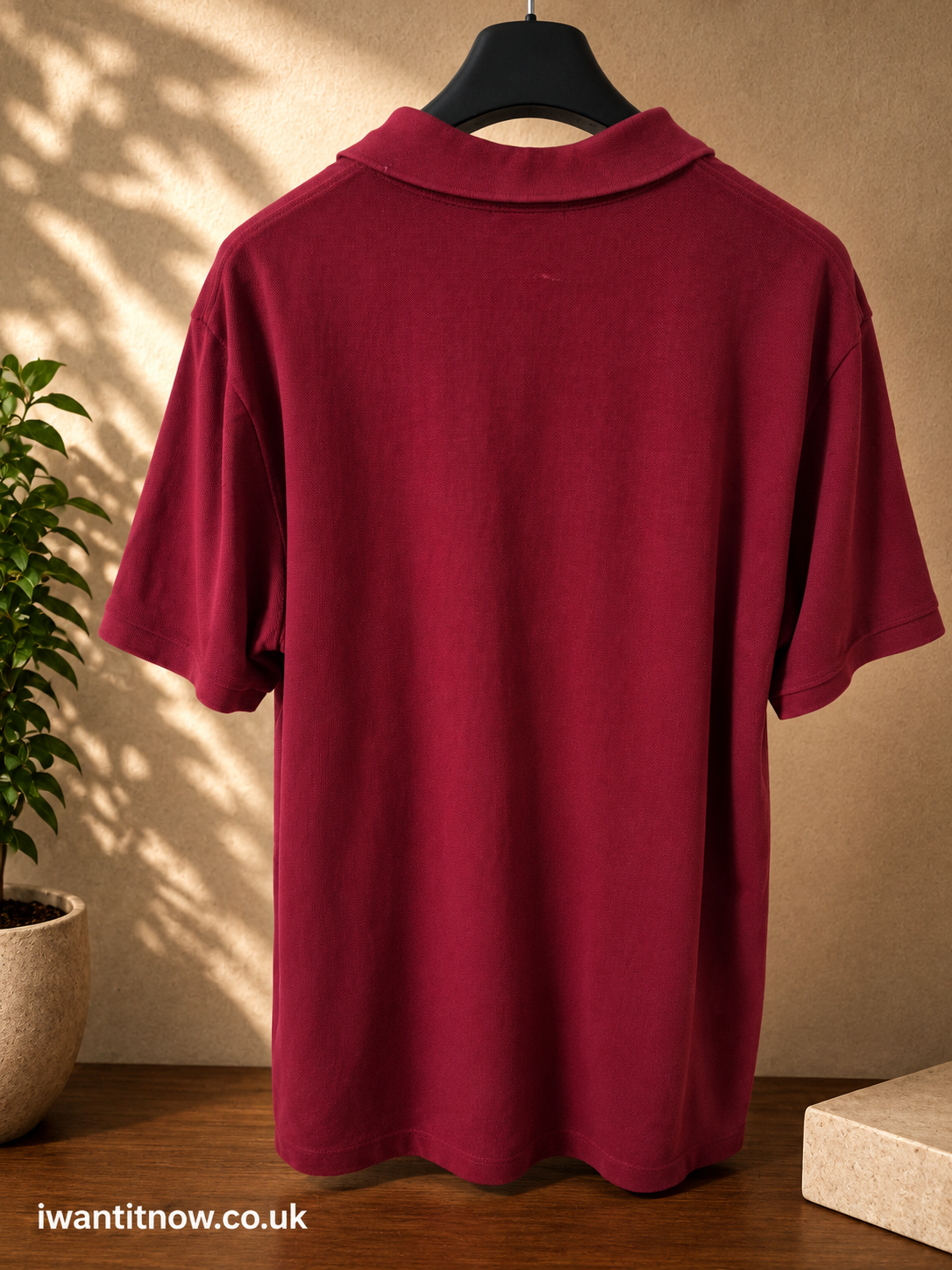 BURBERRY BRIT MEN'S BURGUNDY POLO SHIRT UK 2XL (FITS UK XL) NEW NO TAGS RRP £220