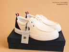 U.S. POLO ASSN. ATHOS MEN'S WHITE CANVAS CASUAL SHOES UK 8.5/9 OR 9/9.5 BRAND NEW FULL BOX RRP £70