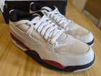AIR JORDAN 4RM WHITE GYM RED PHOTON DUST UK 7.5 MEN'S NEW HALF BOX RRP £139.99