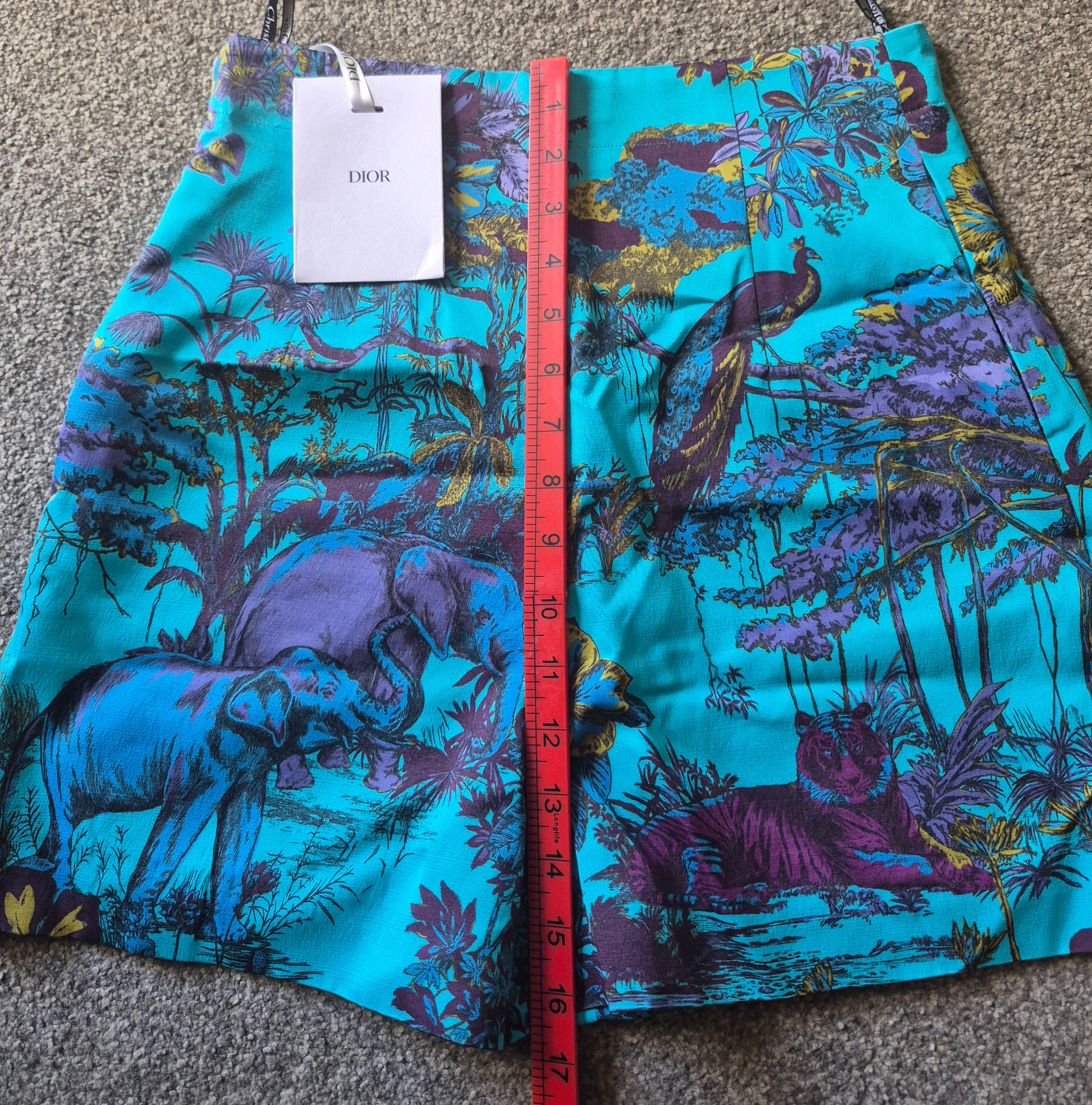 CHRISTIAN DIOR TOILE DE JOUY PRINT SILK & WOOL SHORTS SIZE UK 10 NEW WITH TAGS RRP £1,450