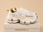 MERRELL BOA CHUNKY TRAINERS WHITE/GOLD UK 8.5 MEN'S BRAND NEW NO BOX RRP £220
