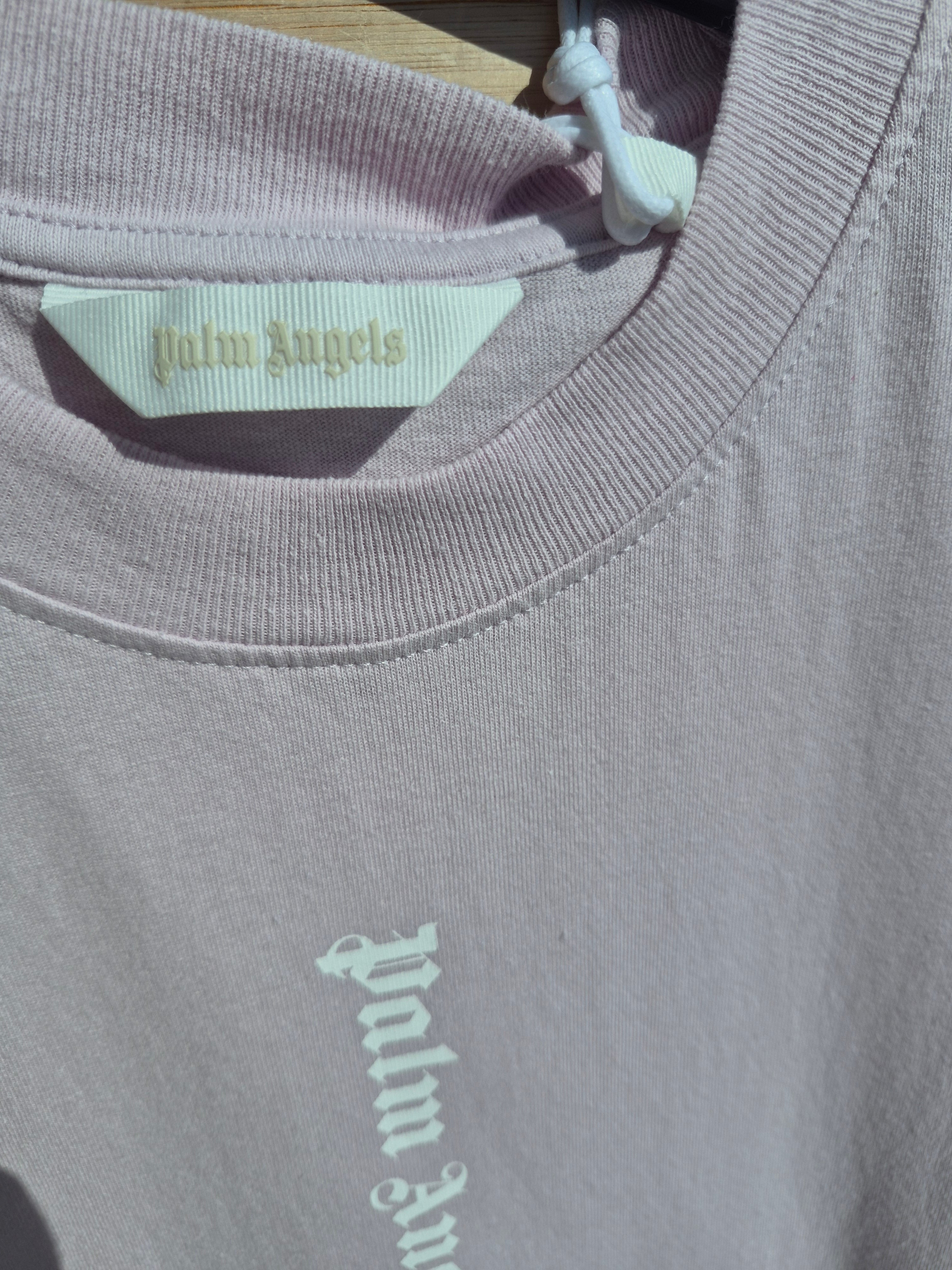 PALM ANGELS CLASSIC OVER LOGO T-SHIRT LILAC UK8/UK10 WOMANS NEW WITH TAGS RRP £275