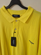 BALDININI TREND YELLOW LOGO POLO SHIRT MEN'S 2XL/3XL BNWT MADE IN ITALY RRP £200