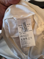 HIGH TECH GIVE CHASE SATIN BLOUSE TOP WHITE UK 14 IT 46 NEW WITH TAGS RRP £240