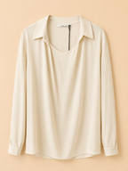 LIVIANA CONTI WOMENS CREAM LAYERED BLOUSE TOP IT 48 UK 16 BRAND NEW RRP £250