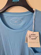 FEDELI MALIBU ORGANIC COTTON POCKET T-SHIRT DUST BLUE IT 62 UK 2XL/3XL BNWT RRP £175