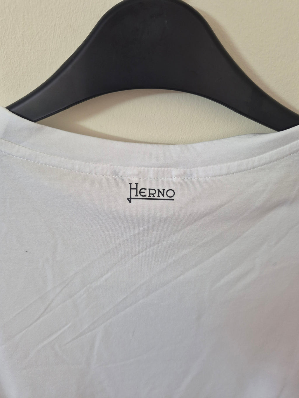 NEW HERNO MEN’S STRETCH COTTON POCKET T-SHIRT WHITE 2XL RRP£140