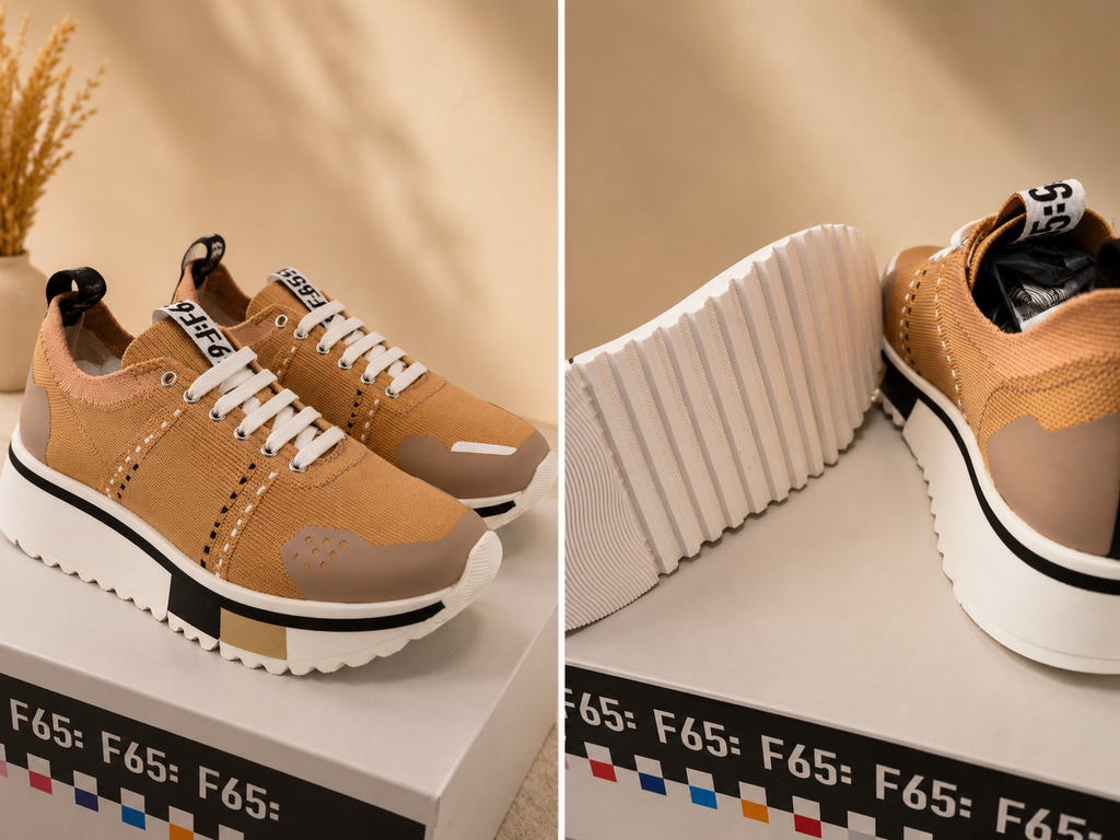 F65 WOMEN'S ITALIAN TRAINERS UK SIZE 4 BRAND NEW BOXED RRP £120