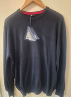 HARMONT & BLAINE MEN'S NAVY CREW NECK JUMPER XXL NEW WITH TAGS RRP £199