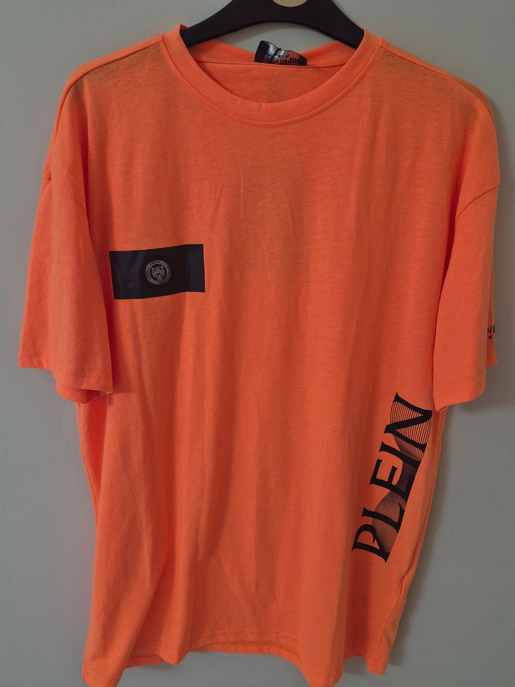 NEW PLEIN SPORT SWIM MEN’S JUMO GRAPHIC T-SHIRT ORANGE LARGE RRP£90