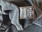 DROP DEAD MEN'S GREY ACID WASH DISTRESSED ZIP SLEEVE HOODIE XL NEW NO TAGS