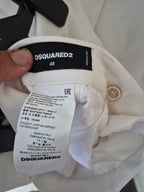 DSQUARED2 WOMEN'S WHITE DOUBLE BREASTED SUIT IT 40 UK 8 NEW WITH TAGS RRP £2200
