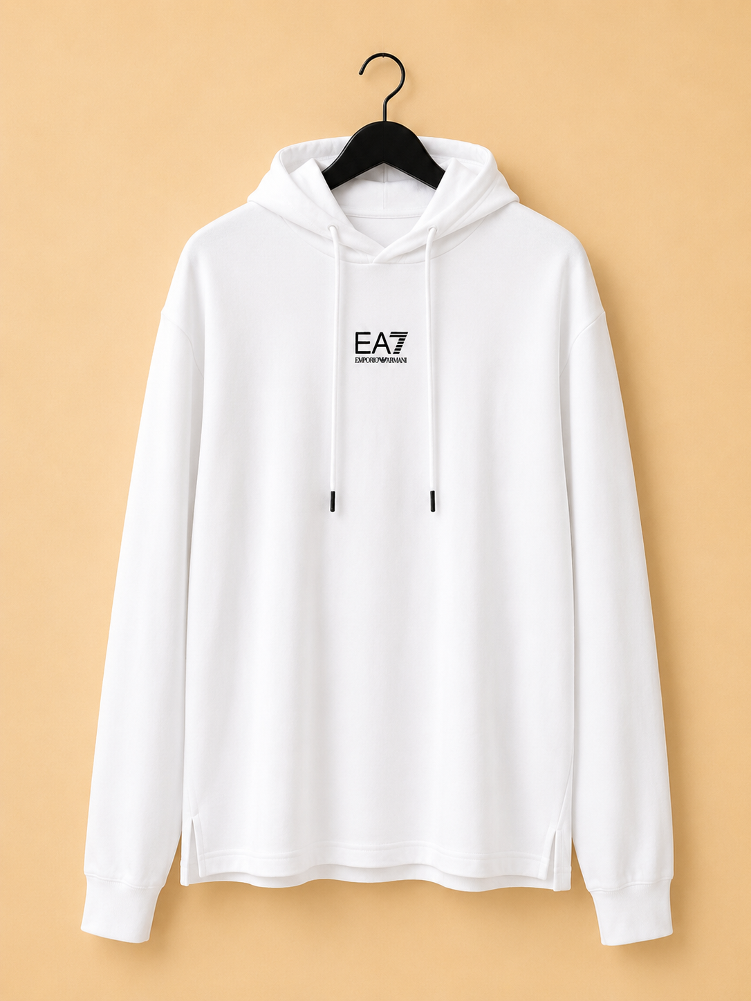 EA7 EMPORIO ARMANI WOMEN'S CROPPED HOODIE WHITE UK SIZE XL BRAND NEW WITH TAGS RRP £110