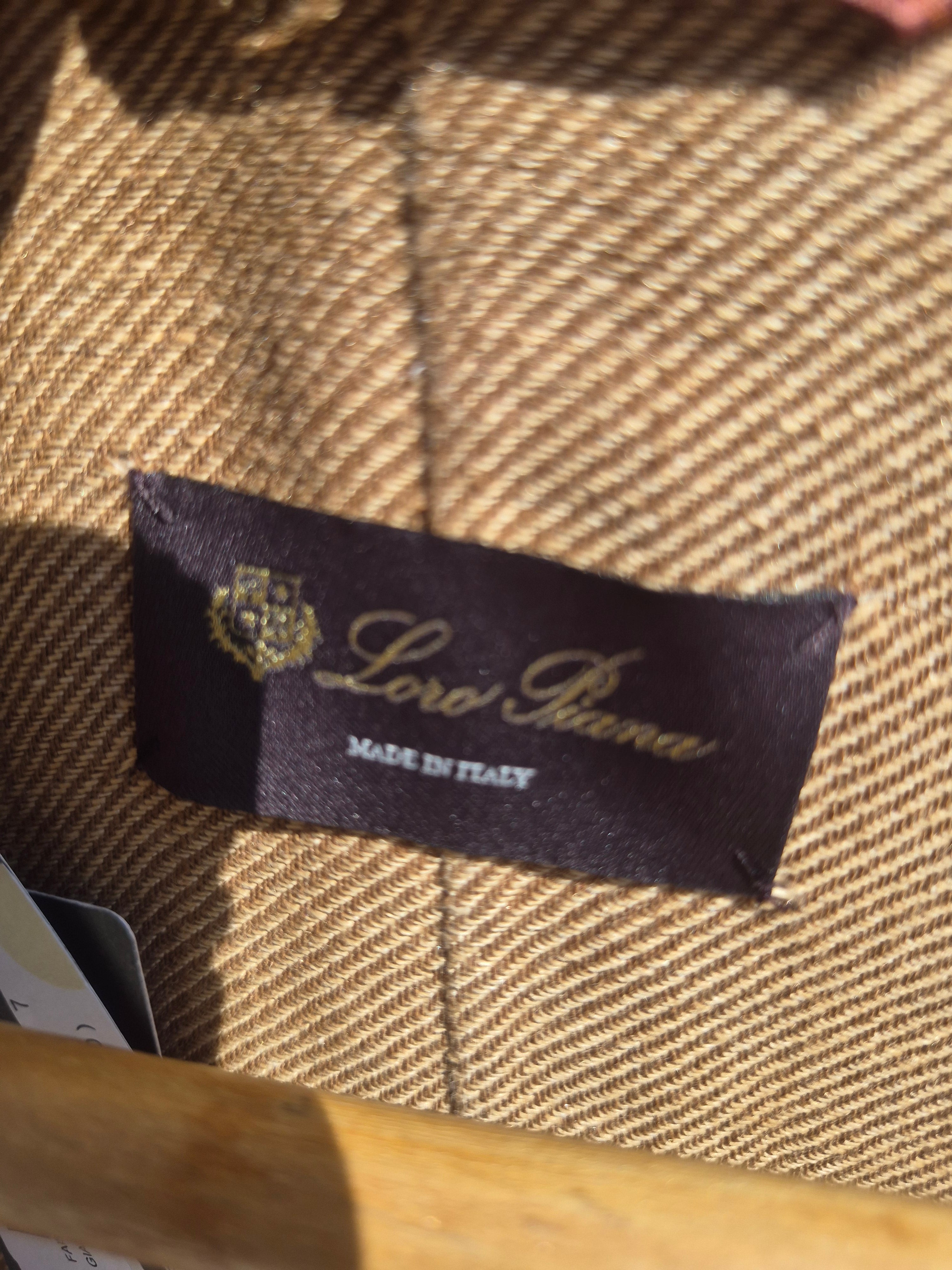 LORO PIANA WOMEN'S CASHMERE & COTTON OPEN FRONT KNIT BLAZER CAMEL UK 14 (IT 46) NEW WITH TAGS RRP £1,975