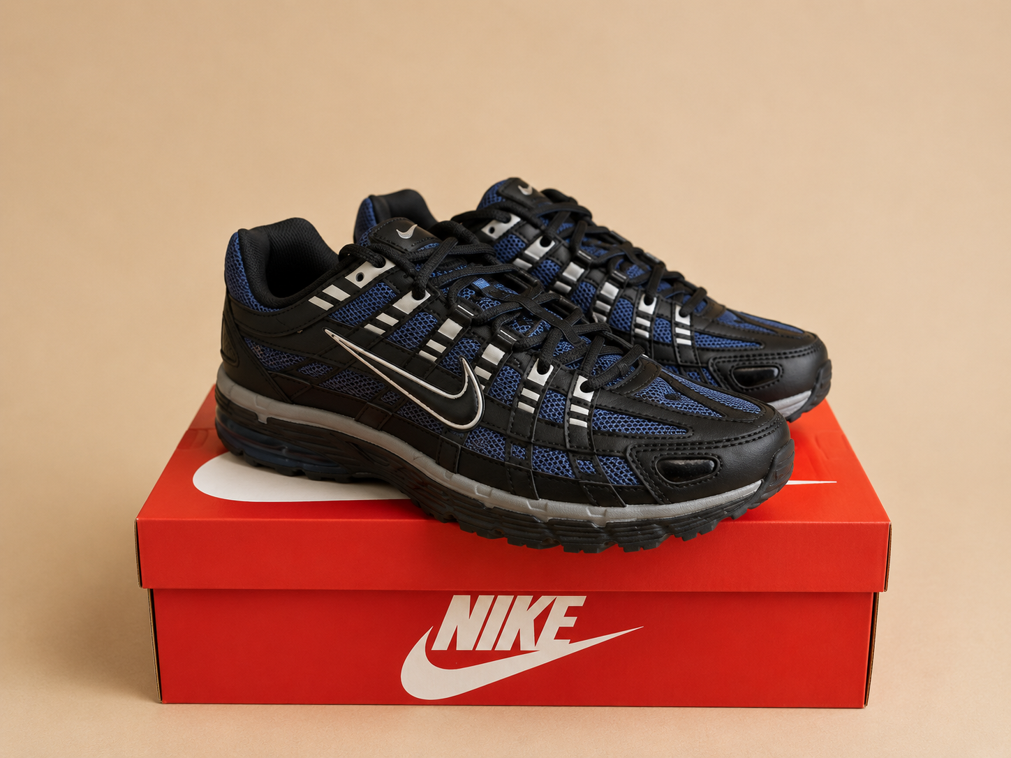 NIKE P-6000 DIFFUSED BLUE / BLACK / COOL GREY UK 5.5 OR WOMANS UK 5  NEW HALF BOX RRP £110