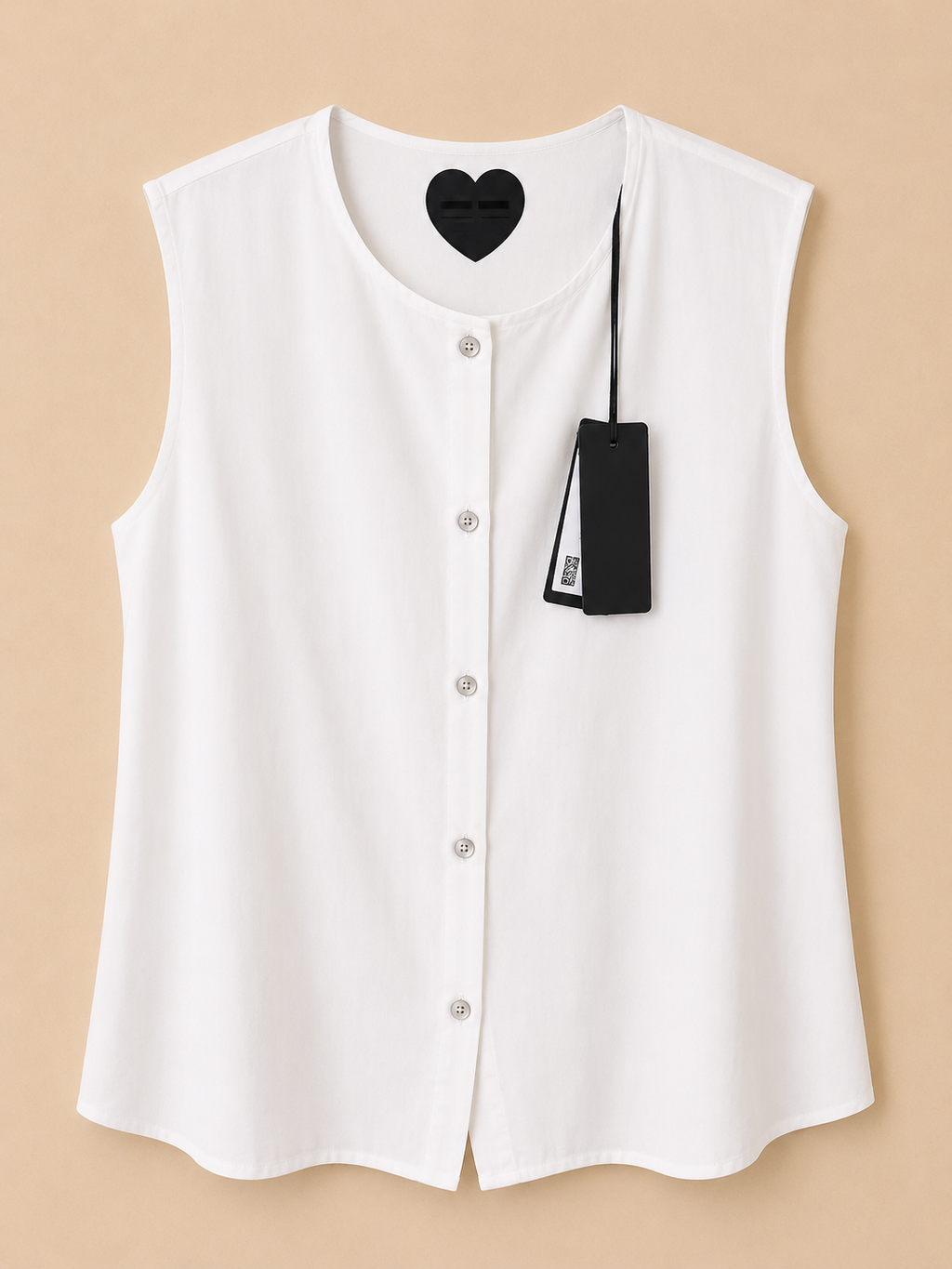 NEW RRD ROBERTO RICCI DESIGNS WOMEN’S SLEEVELESS OXFORD SHIRT WHITE UK 10 RRP£135