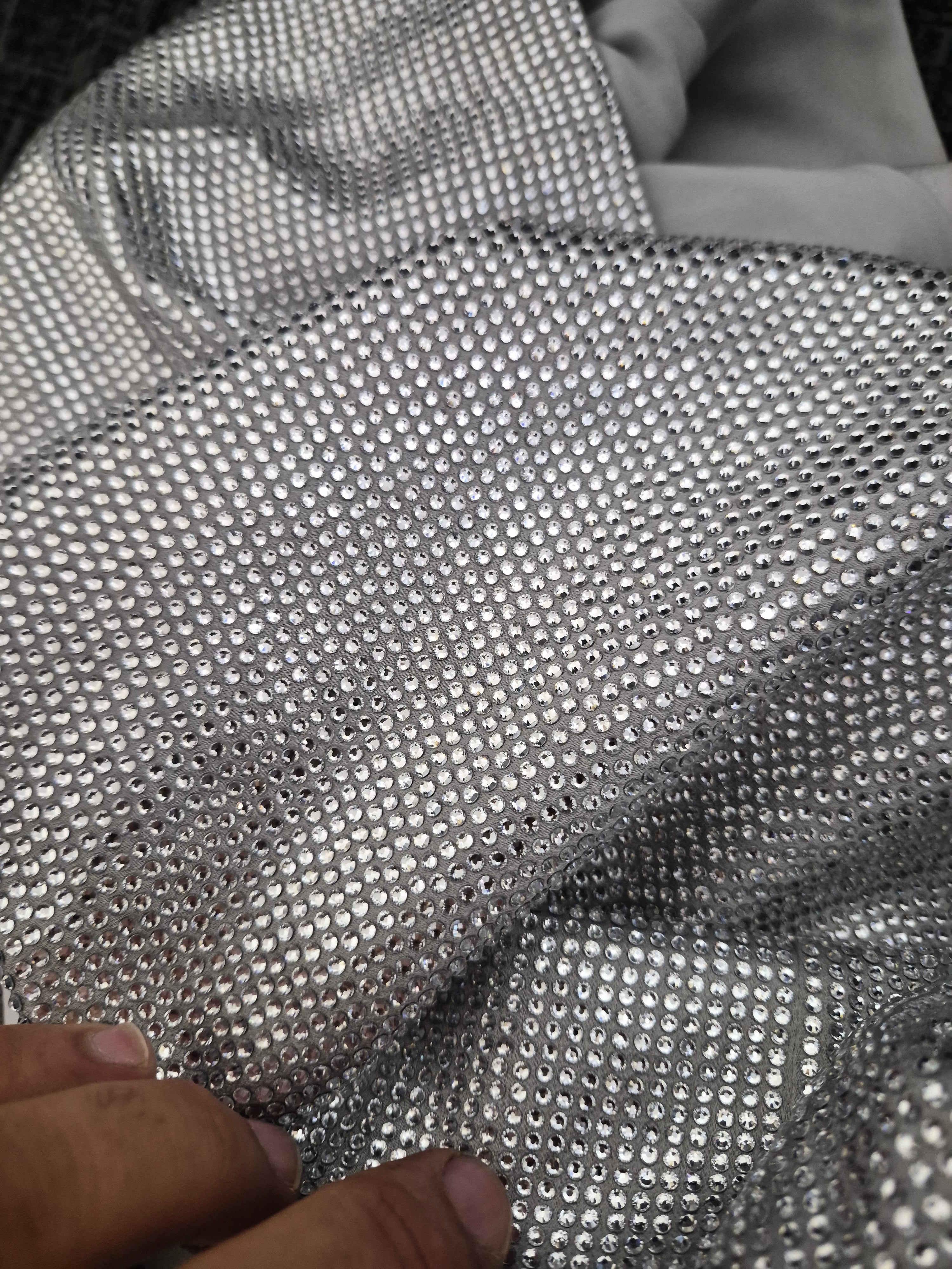 BALMAIN PARIS RHINESTONE EMBELLISHED MIDI SKIRT SILVER UK6 or UK8 NEW WITH TAGS RRP £2,950 - 100% AUTHENTIC