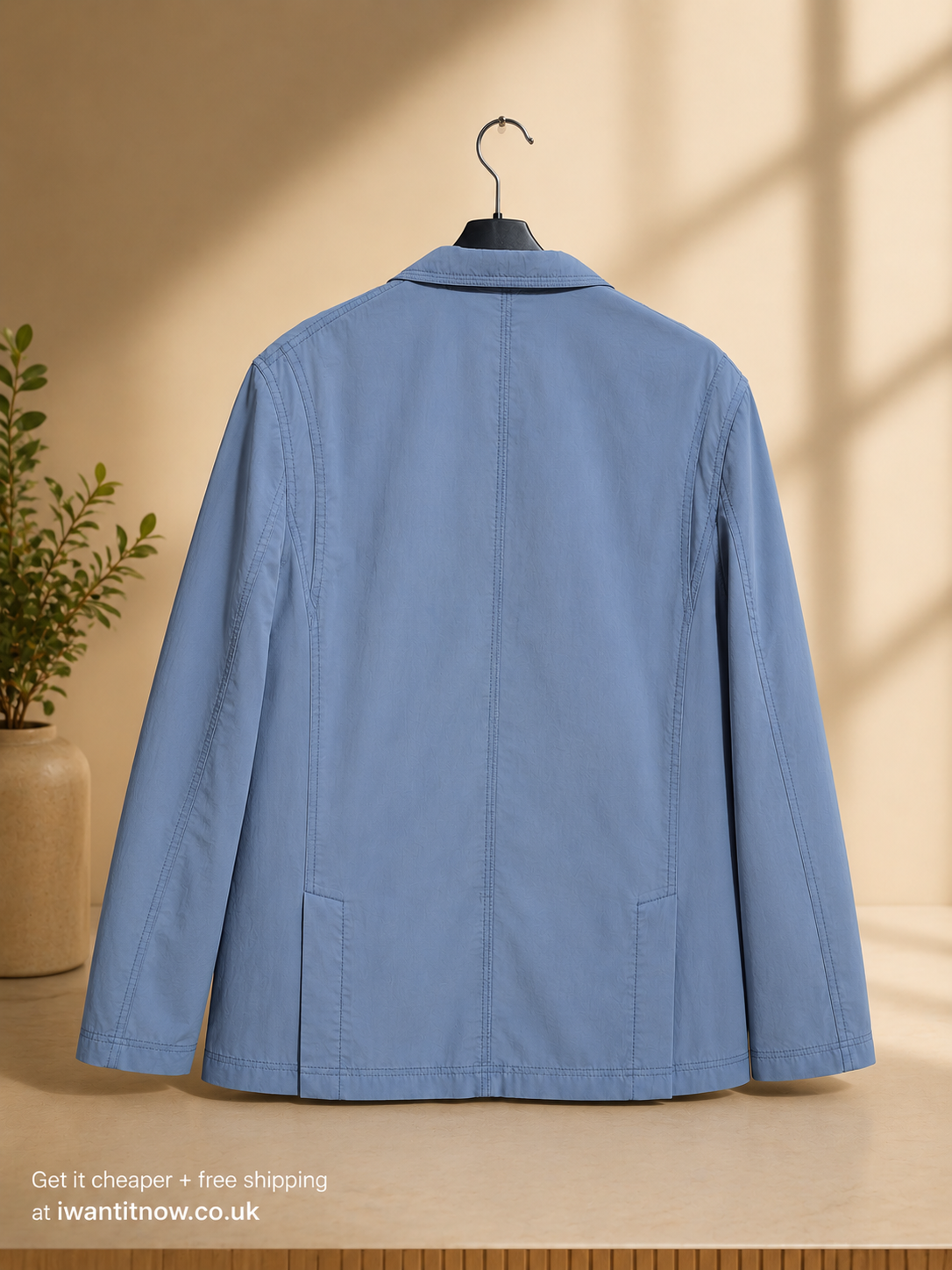 BURBERRY LONDON MEN'S LIGHT BLUE LIGHTWEIGHT JACKET SIZE MEDIUM USED AUTHENTIC RRP £695