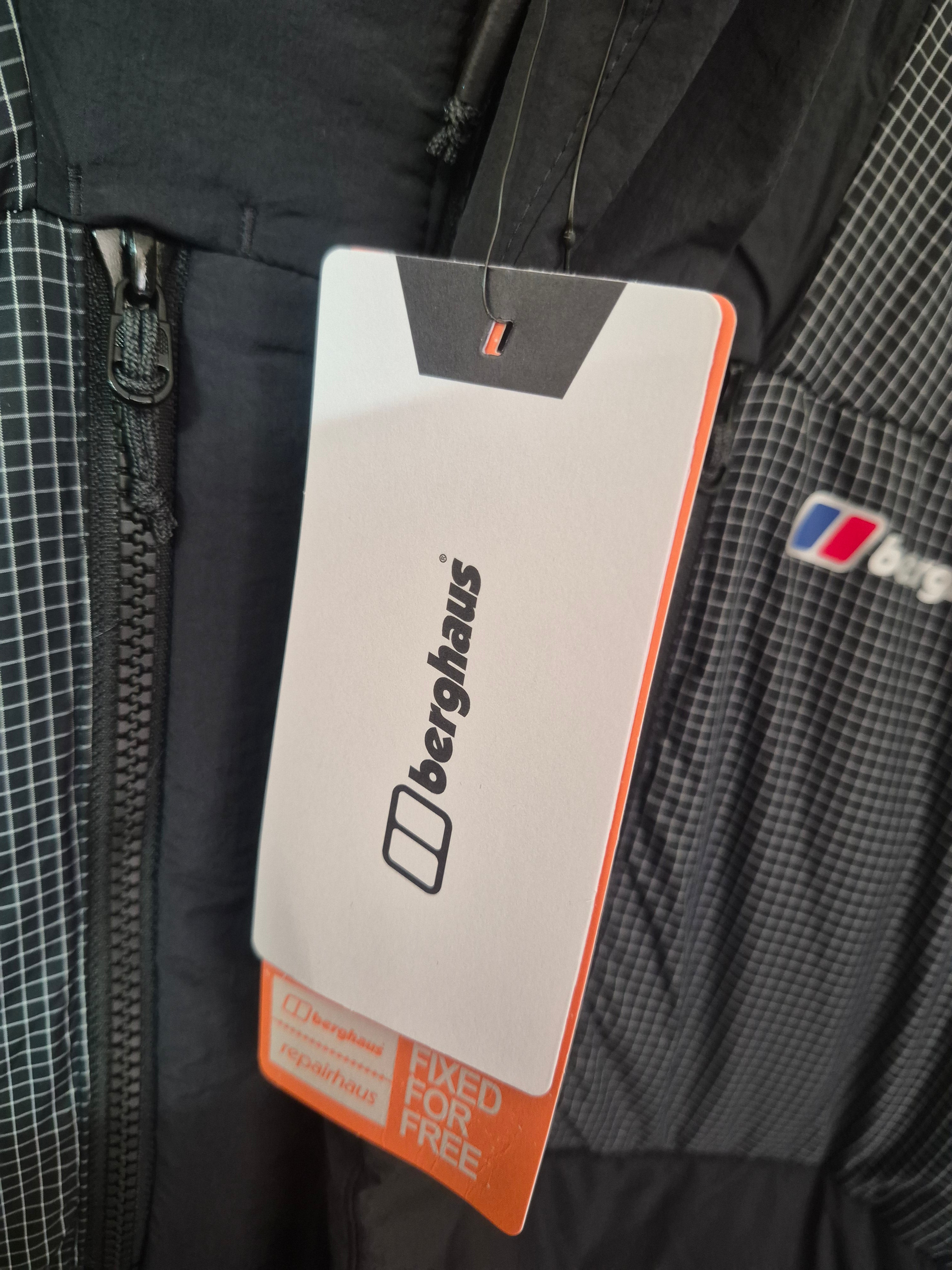 BERGHAUS MEN'S INSULATED PUFFER JACKET BLACK 3XL BRAND NEW WITH TAGS RRP £220