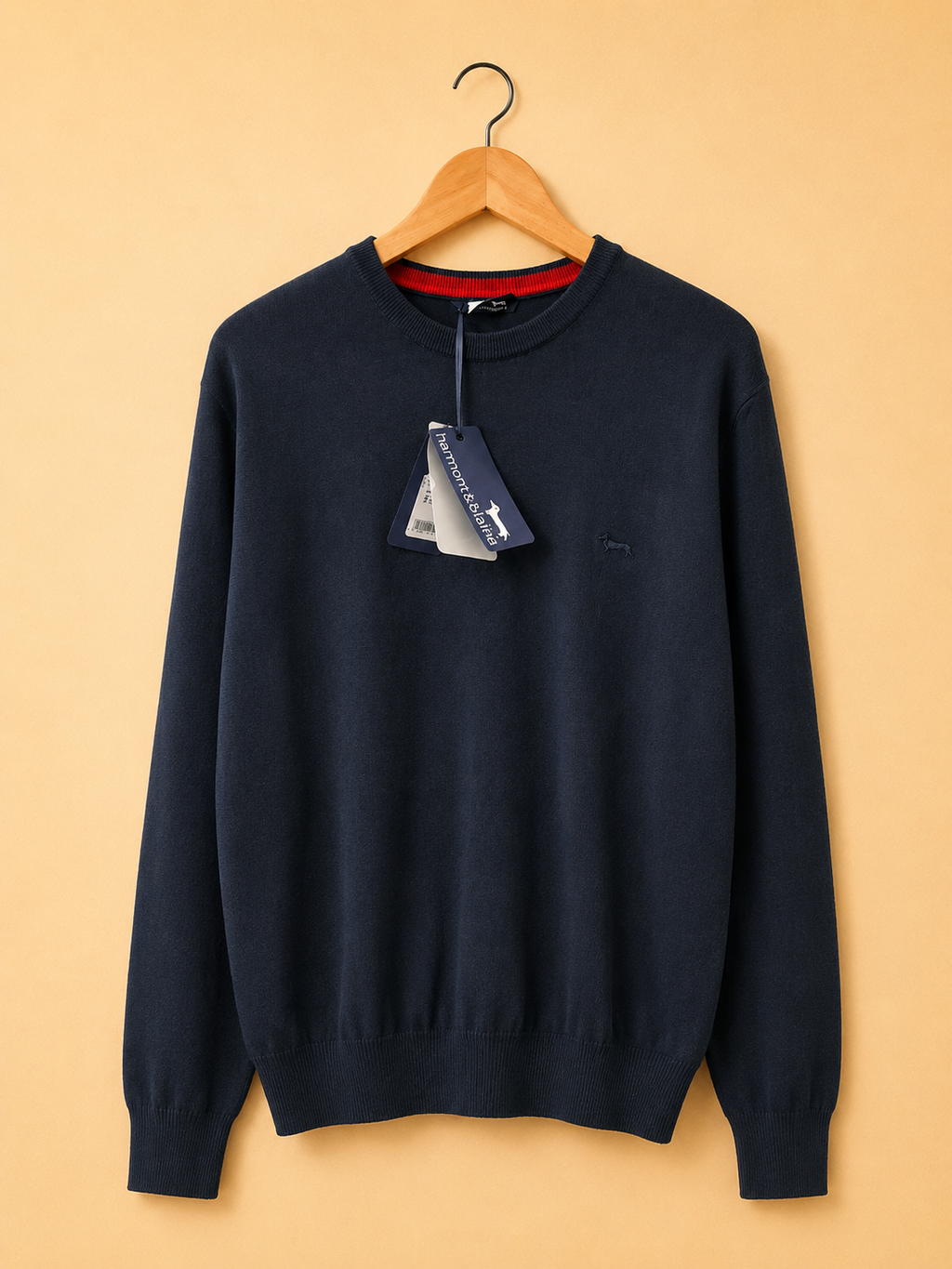HARMONT & BLAINE MEN'S NAVY CREW NECK JUMPER XXL NEW WITH TAGS RRP £199