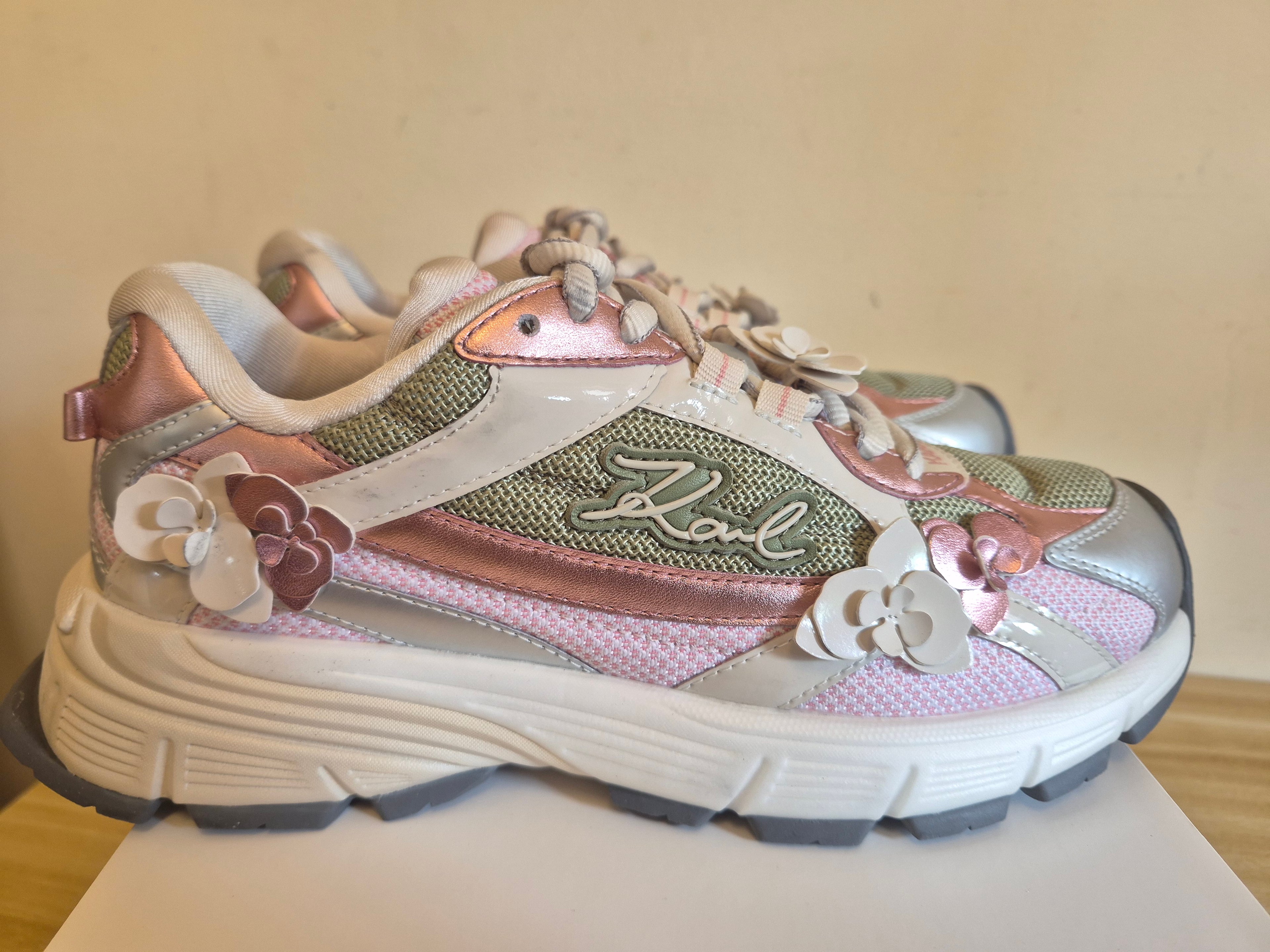 KARL LAGERFELD PARIS FLORAL CHUNKY TRAINERS WOMEN'S UK 5 NEW NO BOX RRP £199
