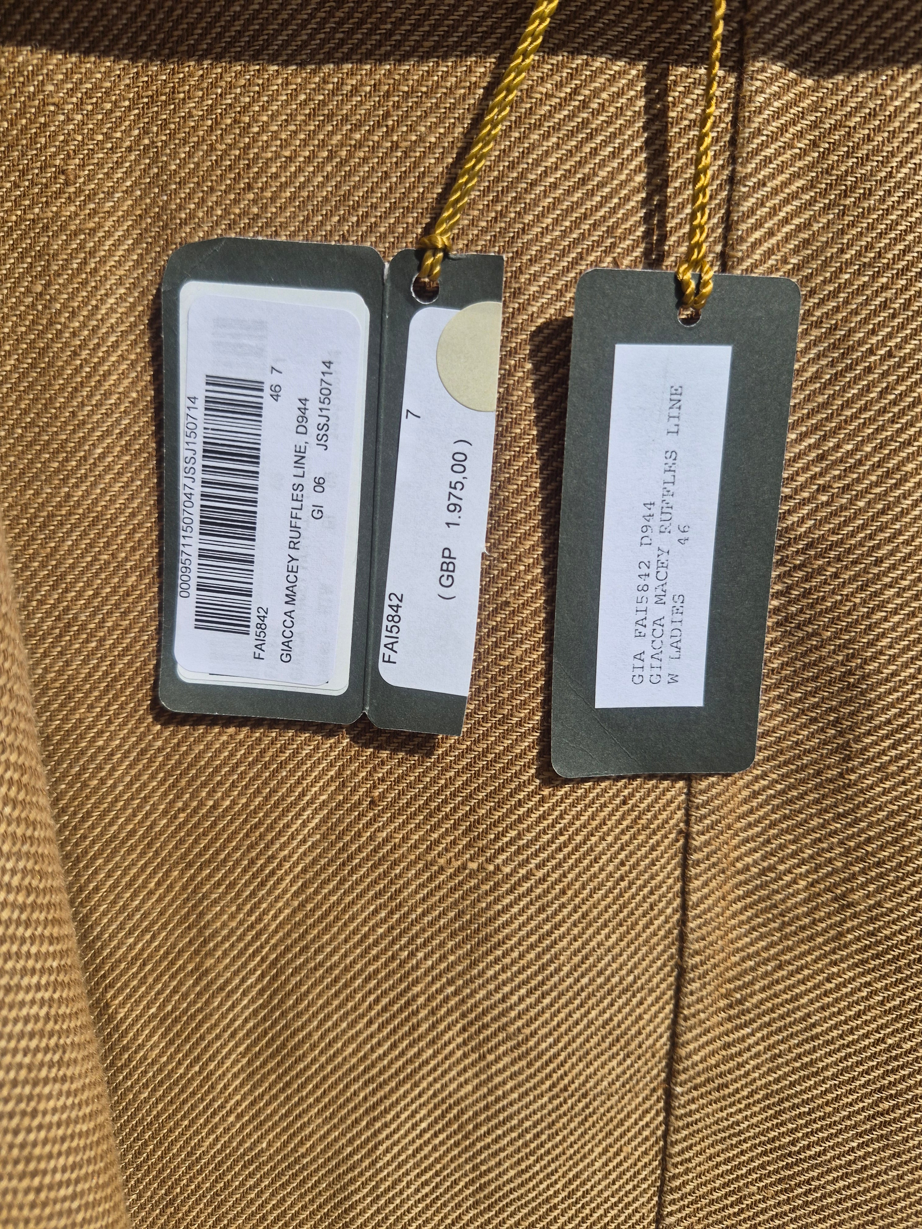 LORO PIANA WOMEN'S CASHMERE & COTTON OPEN FRONT KNIT BLAZER CAMEL UK 14 (IT 46) NEW WITH TAGS RRP £1,975