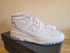 NEW BALANCE 650 WHITE LEATHER HIGH TOP TRAINERS UK 11 EU 46.5 BNIB RRP £120