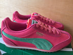 PUMA ARIZONA NYLON TRAINERS PINK GREEN WOMEN'S UK 4 BRAND NEW WITH BOX RRP £75