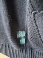 POLO RALPH LAUREN NAVY FULL ZIP WOOL SWEATER JACKET NEW NO TAGS MEDIUM 100% LAMBSWOOL RRP £299
