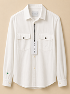 NEW GAËLLE PARIS WOMEN’S UK12 SAFARI SHIRT WHITE MEDIUM RRP£130
