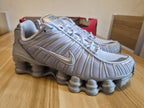 NIKE SHOX TL PURE PLATINUM METALLIC SILVER WOMEN'S UK 5.5 NEW HALF BOX RRP £174.99
