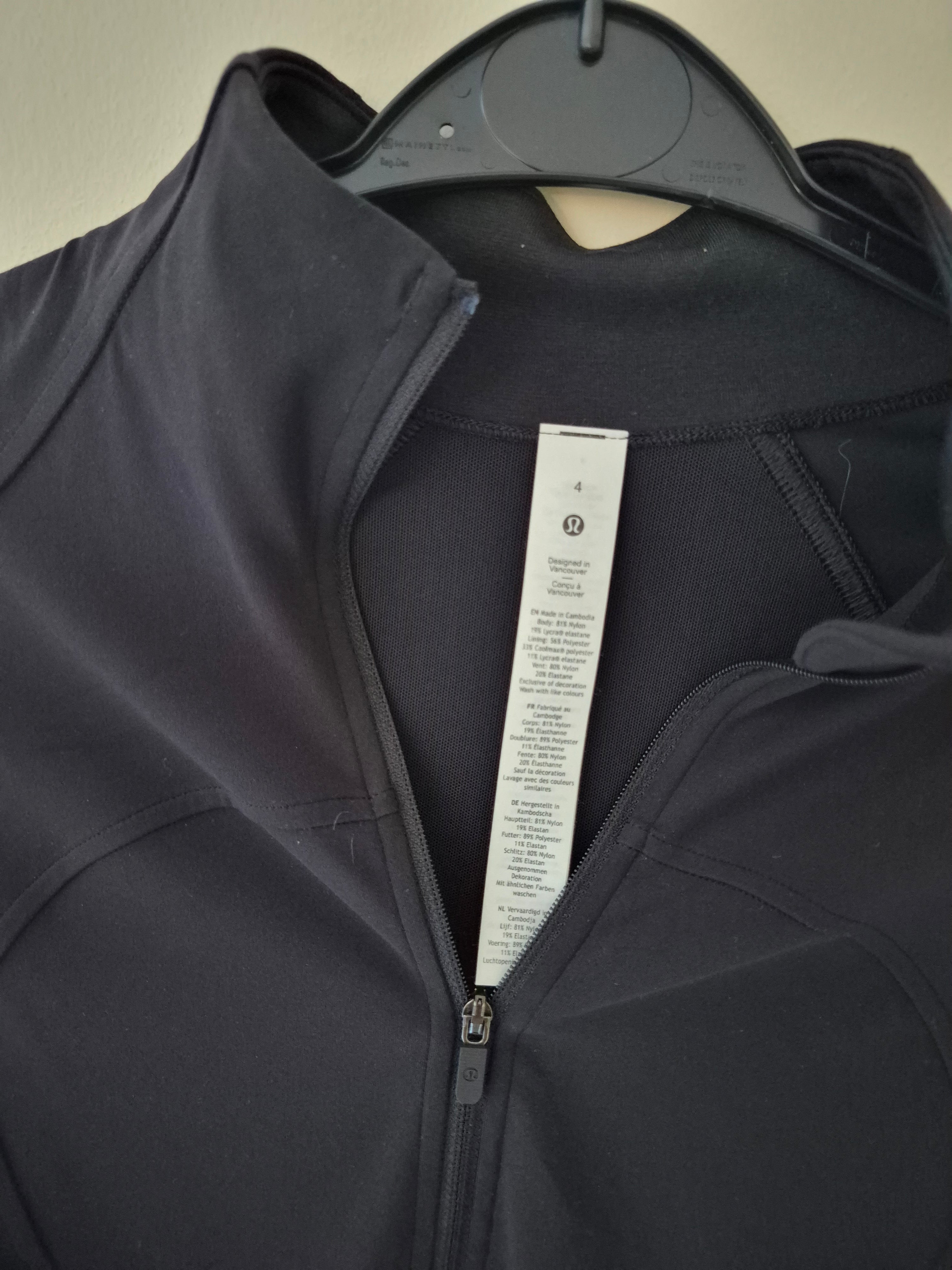 LULULEMON DEFINE JACKET BLACK WOMEN'S UK 8 US 4 NEW WITH TAGS RRP £118