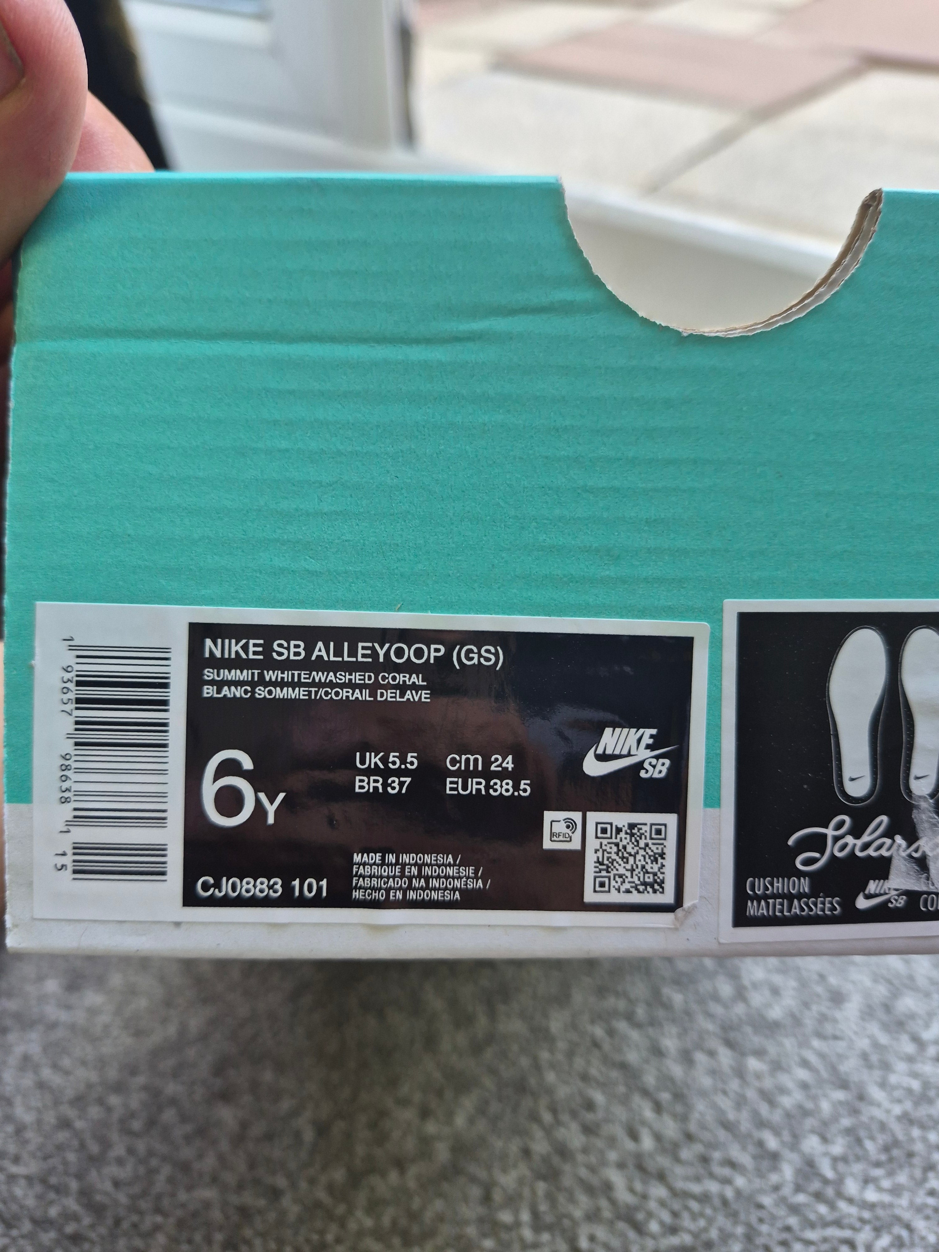 NIKE COURT VISION LOW TRAINERS WHITE/PHANTOM PINK – UK 5 – BRAND NEW WITH BOX – RRP £75