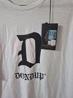 DONDUP MENS WHITE LOGO GRAPHIC T SHIRT SIZE XXL BRAND NEW MADE IN ITALY RRP £150