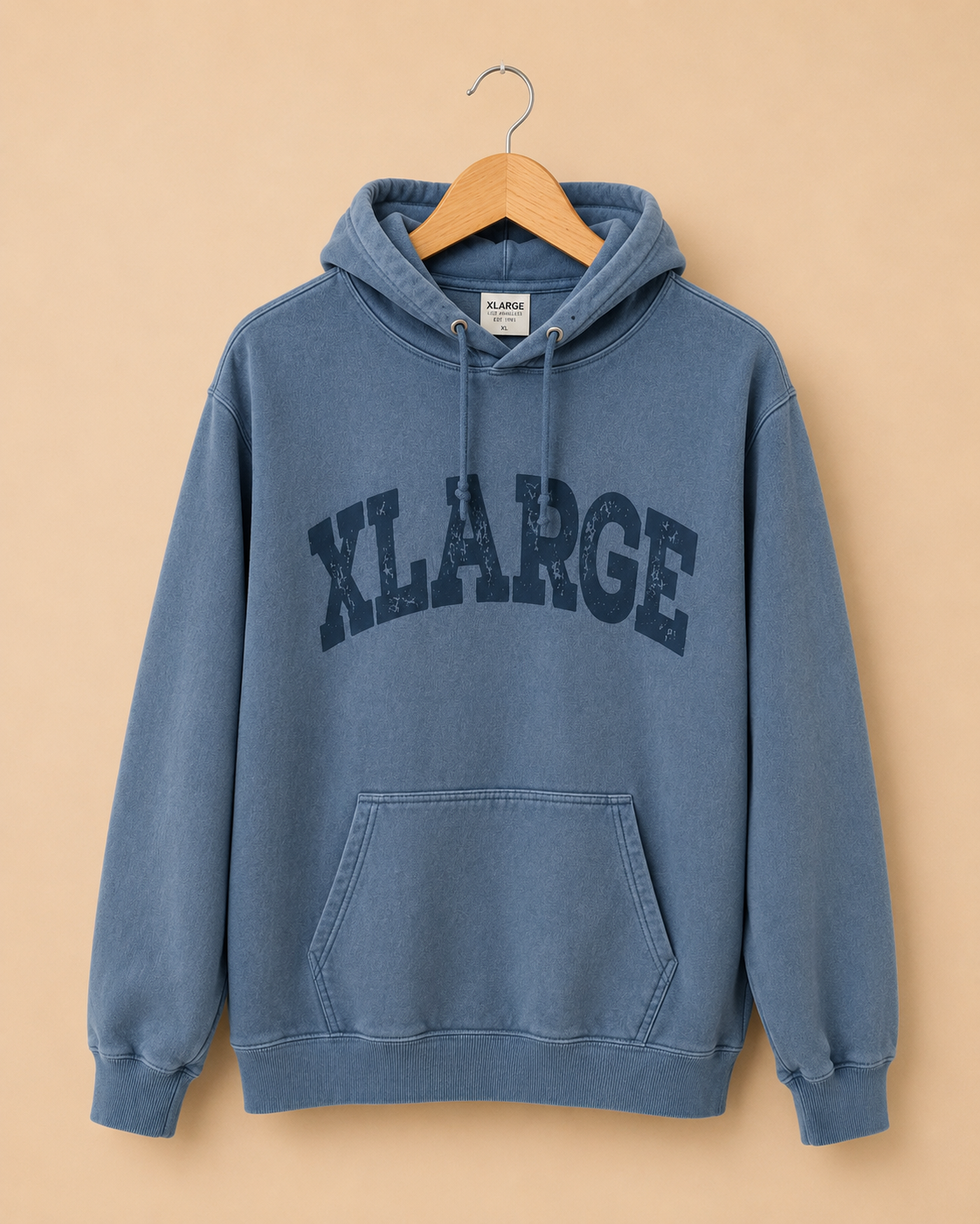 XLARGE DYED COLLEGE LOGO HOODIE GREEN UK MEDIUM OR LARGE BRAND NEW WITH TAGS RRP £120