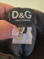 MENS DOLCE & GABBANA D&G DISTRESSED BROWN CORDUROY JEANS W32 L32 MADE IN ITALY RRP £395