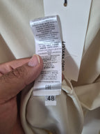 LIVIANA CONTI WOMENS CREAM LAYERED BLOUSE TOP IT 48 UK 16 BRAND NEW RRP £250