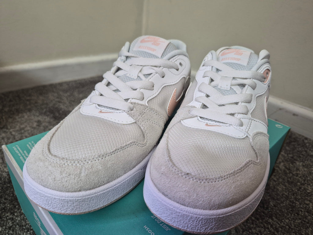 NIKE COURT VISION LOW TRAINERS WHITE/PHANTOM PINK – UK 5 – BRAND NEW WITH BOX – RRP £75