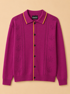 PAS DE MER ITALIAN WOOL BLEND KNIT CARDIGAN SMALL PINK MADE IN ITALY NEW RARE